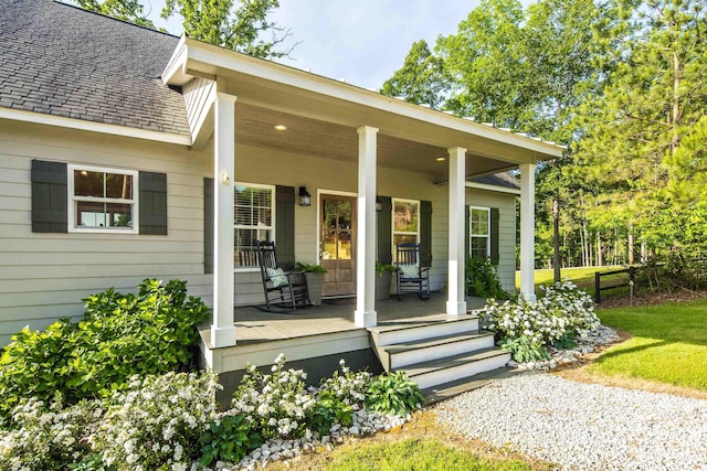 8 Shady Oak Cv, Iuka, MS 38852 - entrance to property featuring covered porch and roof with shingles