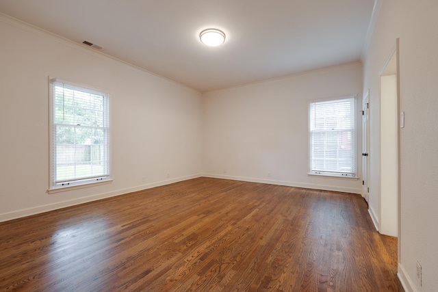 228 Palisade St, Memphis, TN 38111 - unfurnished room featuring ornamental molding, dark wood finished floors, and baseboards