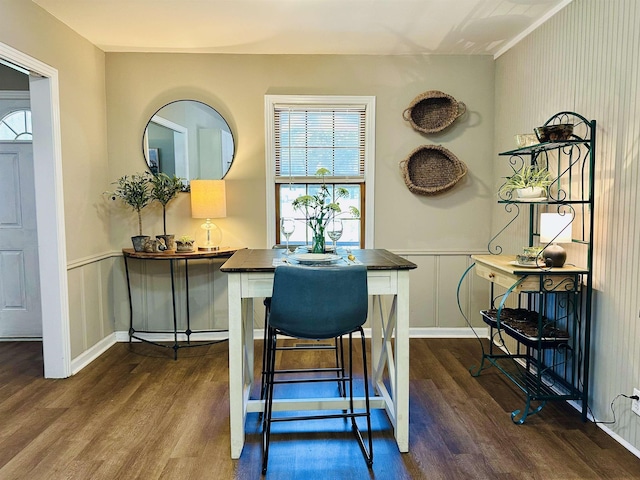159 Hillhurst Dr, Selmer, TN 38375 - dining area with dark wood finished floors