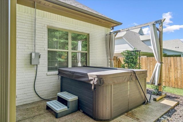 4510 Windway Cv, Bartlett, TN 38135 - view of patio featuring a hot tub