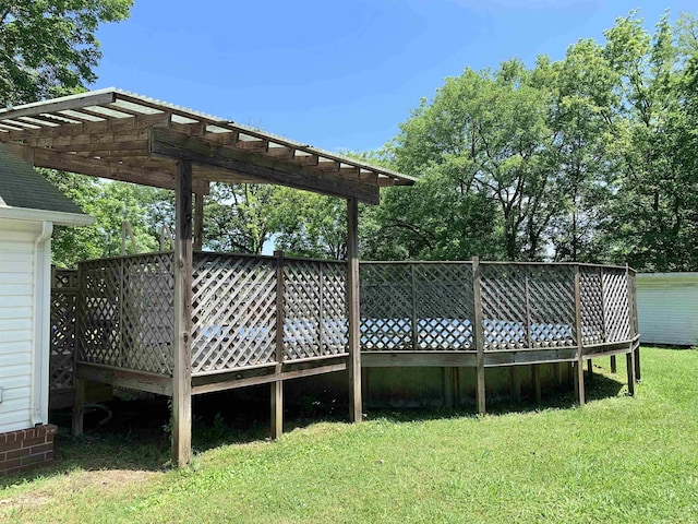 119 Red Bird Rd, Middleton, TN 38052 - deck with a yard and a pergola