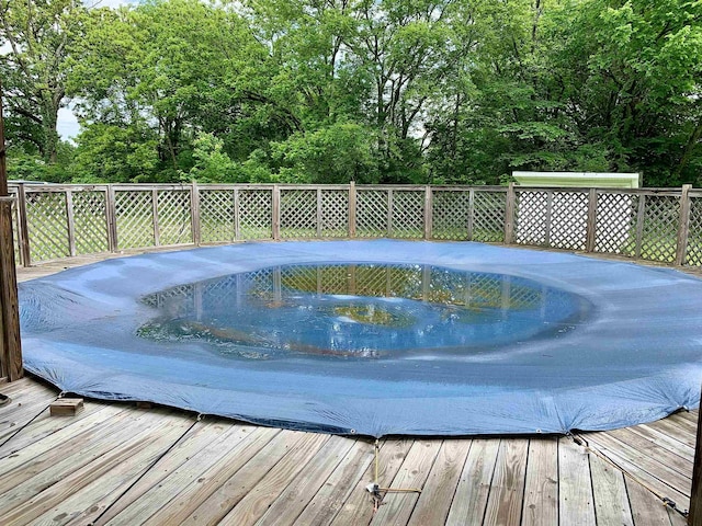 119 Red Bird Rd, Middleton, TN 38052 - view of swimming pool featuring a wooden deck