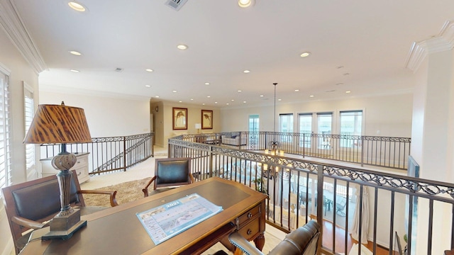 410 Shipwatch Pt, Savannah, TN 38372 - office with recessed lighting and crown molding