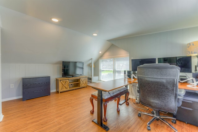 4834 Welchshire Ave, Memphis, TN 38117 - home office with wood finished floors and a decorative wall