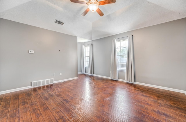 8023 Allbright Cv, Bartlett, TN 38133 - unfurnished room featuring ceiling fan, wood finished floors, baseboards, and a textured ceiling