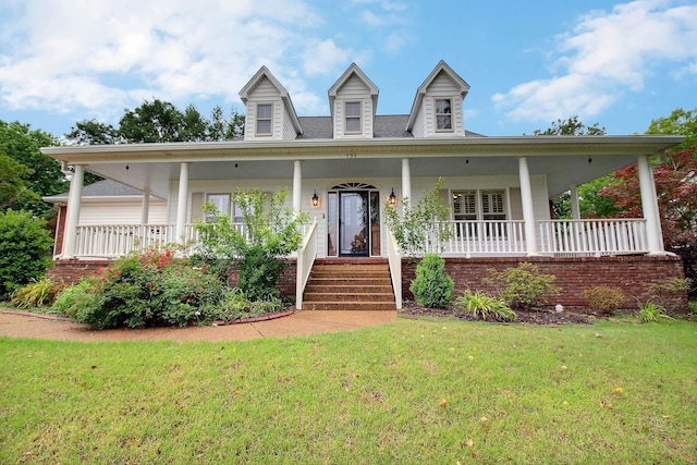 791 Autumn Winds Dr, Collierville, TN 38017 - country-style home with covered porch and a front yard