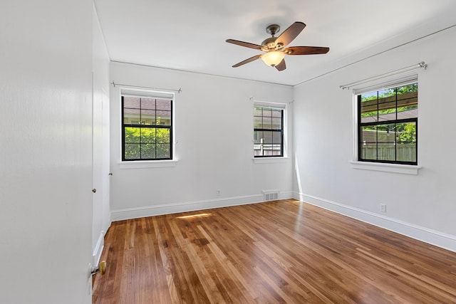 1021 N Barksdale St, Memphis, TN 38107 - empty room with plenty of natural light, wood finished floors, and baseboards