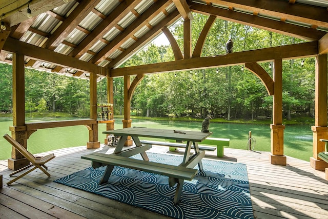 1940 Nuckolls Rd, Rossville, TN 38066 - wooden deck featuring view of scattered trees and a lawn
