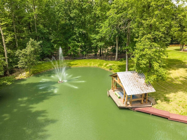 1940 Nuckolls Rd, Rossville, TN 38066 - view of property's community featuring a water view, a dock, and a yard