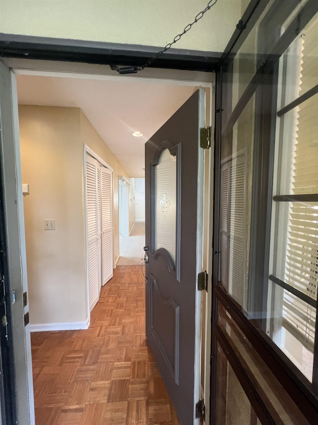 5001 Scheibler Rd Unit B4, Memphis, TN 38128 - corridor with baseboards and recessed lighting