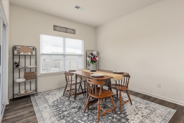52 Twin Lakes Dr, Byhalia, MS 38611 - dining area with dark wood finished floors and baseboards