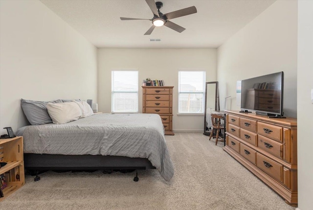 52 Twin Lakes Dr, Byhalia, MS 38611 - bedroom featuring light carpet and ceiling fan