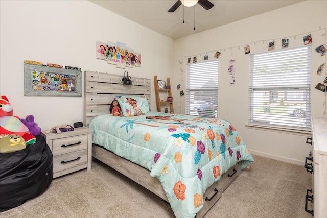 52 Twin Lakes Dr, Byhalia, MS 38611 - carpeted bedroom with baseboards and ceiling fan