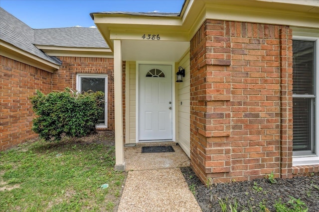 4386 S Germantown Rd, Memphis, TN 38125 - property entrance with brick siding and a shingled roof