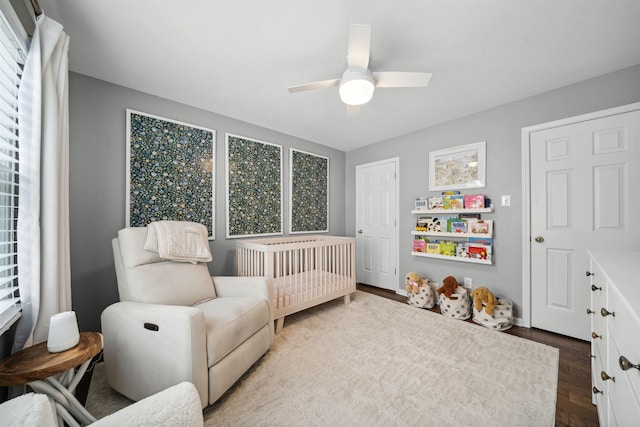 142 Granehampton Ln, Memphis, TN 38111 - bedroom featuring dark wood-type flooring and a ceiling fan