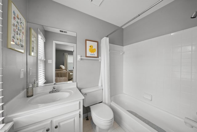 142 Granehampton Ln, Memphis, TN 38111 - full bath with shower / tub combo, vanity, toilet, and tile patterned flooring