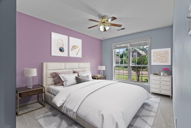 9270 Durhamshire Dr, Cordova, TN 38016 - carpeted bedroom with ceiling fan