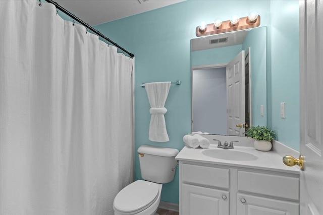 9270 Durhamshire Dr, Cordova, TN 38016 - full bathroom with toilet, vanity, and a shower with curtain