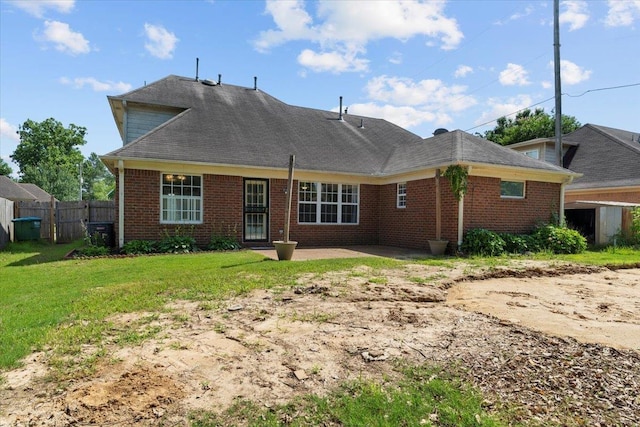 9270 Durhamshire Dr, Cordova, TN 38016 - back of property with brick siding and a patio