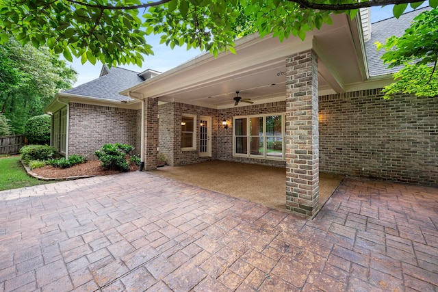 2073 W Houston Way, Collierville, TN 38139 - view of patio / terrace featuring a ceiling fan