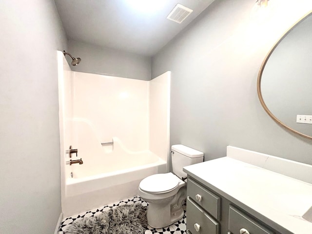 245 Holiday Hills Ln, Counce, TN 38326 - bathroom featuring toilet, vanity, and shower / bathtub combination