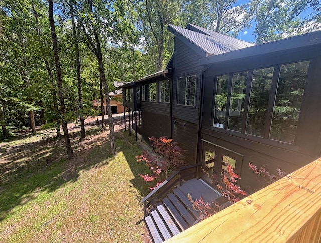 245 Holiday Hills Ln, Counce, TN 38326 - view of home's exterior featuring metal roof