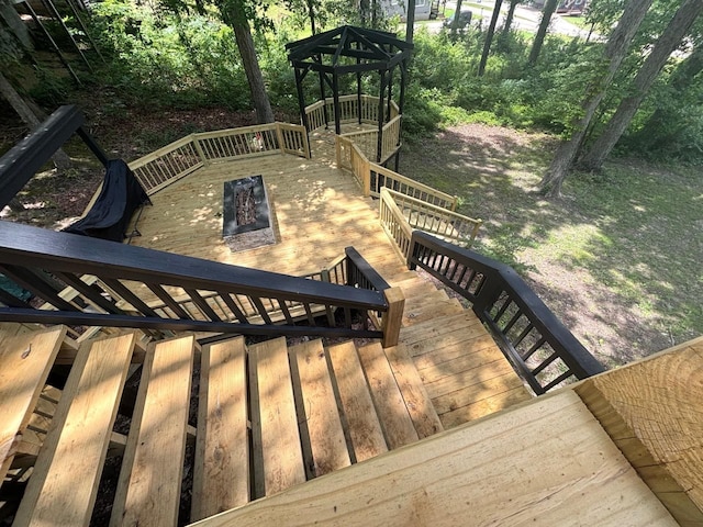 245 Holiday Hills Ln, Counce, TN 38326 - view of wooden deck