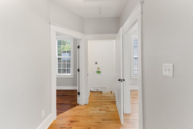 1906 Vollintine Ave, Memphis, TN 38107 - hall featuring light wood-style flooring and baseboards