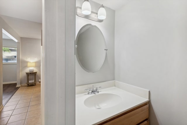 1819 Crossflower Cv Unit 85, Germantown, TN 38138 - bathroom featuring tile patterned flooring, vanity, and baseboards