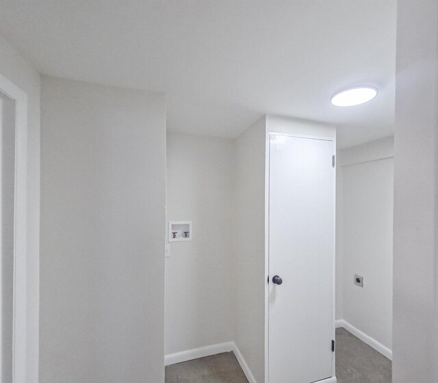 3547 Randolph St, Memphis, TN 38127 - laundry room featuring washer hookup, electric dryer hookup, baseboards, and carpet flooring