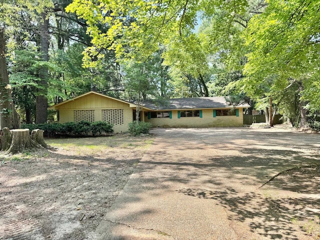 5429 Normandy Rd, Memphis, TN 38120 - view of front of home with driveway and brick siding