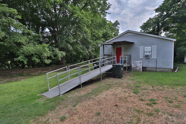 69 Crutcher Lake Rd, Henning, TN 38041 - view of front facade featuring a front lawn and cooling unit