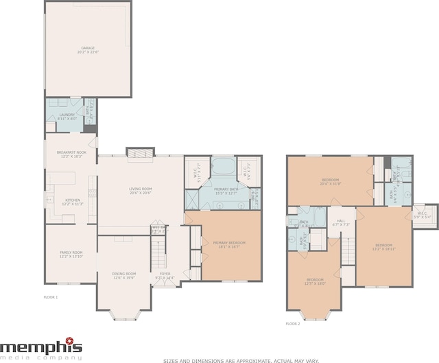 2019 Kostka Ln, Germantown, TN 38139 - property floor plan