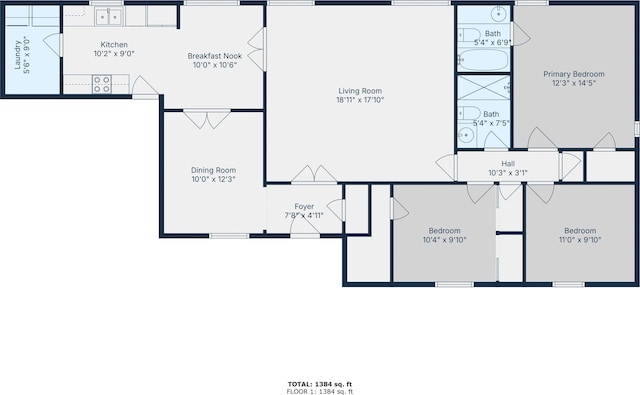 7255 Barnstable Dr, Memphis, TN 38125 - property floor plan