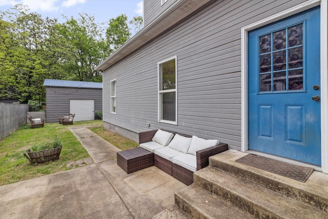 2106 Higbee Ave, Memphis, TN 38104 - view of patio featuring an outdoor living space