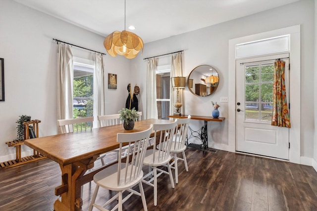 2106 Higbee Ave, Memphis, TN 38104 - dining room featuring hardwood / wood-style floors, plenty of natural light, recessed lighting, and baseboards
