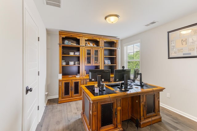 9709 Woodland Brook Ln S, Cordova, TN 38018 - office area with wood finished floors and baseboards
