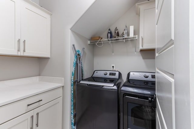 9709 Woodland Brook Ln S, Cordova, TN 38018 - laundry room featuring washing machine and dryer and cabinet space