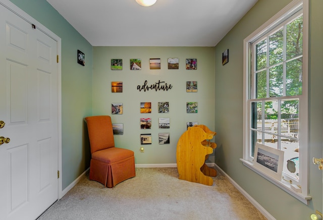9040 Ashmere Dr, Germantown, TN 38139 - living area with carpet flooring and baseboards
