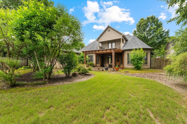 1073 Woodland Glen Dr, Cordova, TN 38018 - rear view of house featuring a patio and a balcony