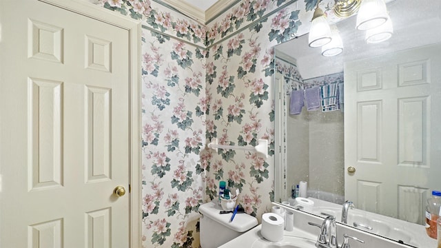 9573 Wolf River Blvd, Germantown, TN 38139 - bathroom featuring toilet and a sink