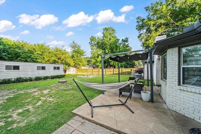 3266 Dothan St, Memphis, TN 38118 - view of yard with a patio area and a pergola
