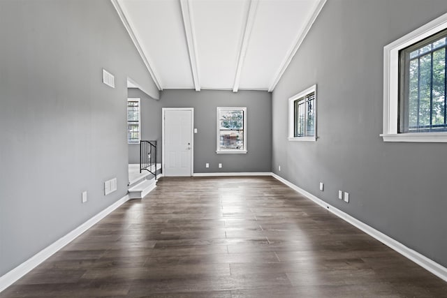 4025 Bishops Bridge Rd, Memphis, TN 38118 - foyer entrance featuring stairs, baseboards, and dark wood-style flooring