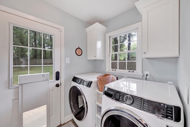 5543 Walnut Grove Rd, Memphis, TN 38120 - laundry area with separate washer and dryer and cabinet space
