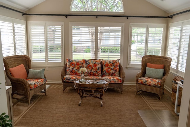 301 Stonevillage Dr W Unit 51, Collierville, TN 38017 - sunroom / solarium featuring vaulted ceiling, healthy amount of natural light, and french doors