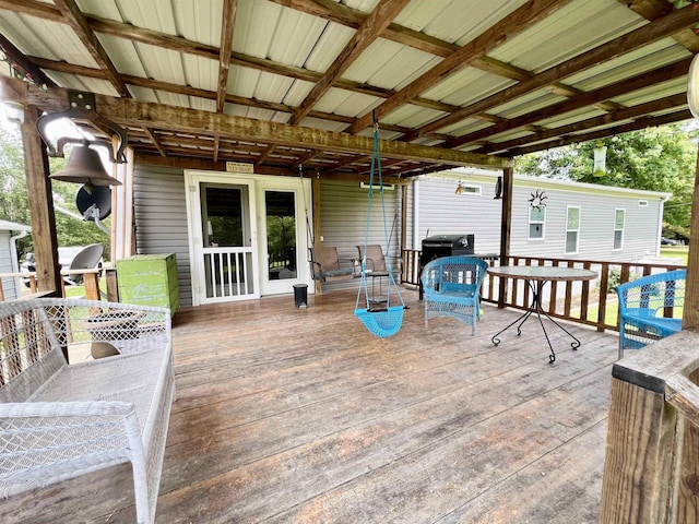 2045 Hardin Graveyard Rd, Adamsville, TN 38310 - view of deck