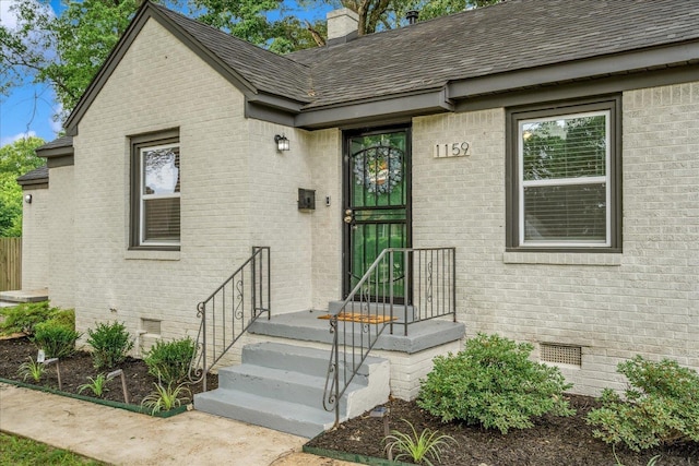 1159 Echles St, Memphis, TN 38111 - doorway to property featuring crawl space and brick siding