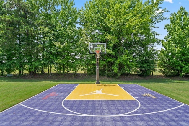 6159 Upper Granger St, Arlington, TN 38002 - view of basketball court featuring basketball court and a yard