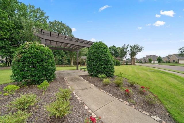 6159 Upper Granger St, Arlington, TN 38002 - view of green lawn with a pergola
