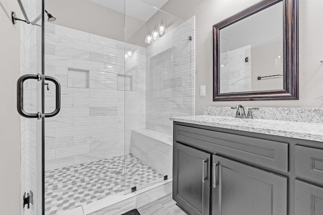 7415 Lost Grove Ln, Cordova, TN 38016 - full bath with vanity and a shower stall